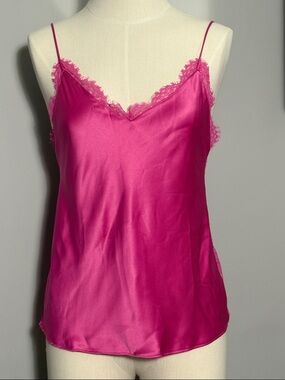 Victoria’s Secret XS Dark Pink Satin Camisole Cami Top